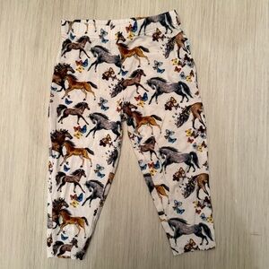 Posh Peanut Horse Print Kids Bottoms - Multicolor size 6-12m